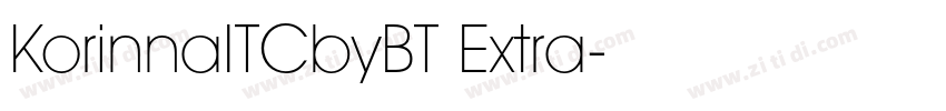 KorinnaITCbyBT Extra字体转换